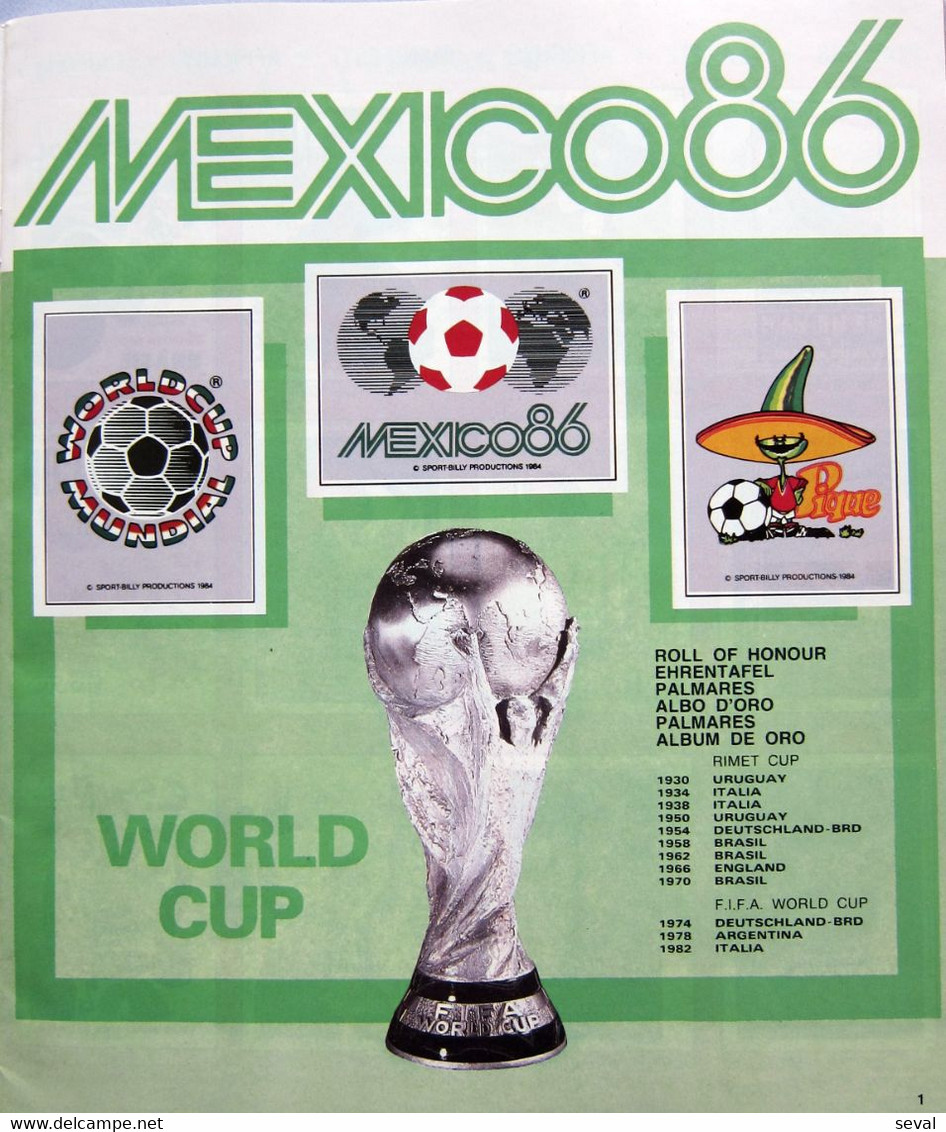 Panini MEXICO 1986 Mundial Football Album Rare Reproduction Pls See DESCRIPTION - Altri & Non Classificati