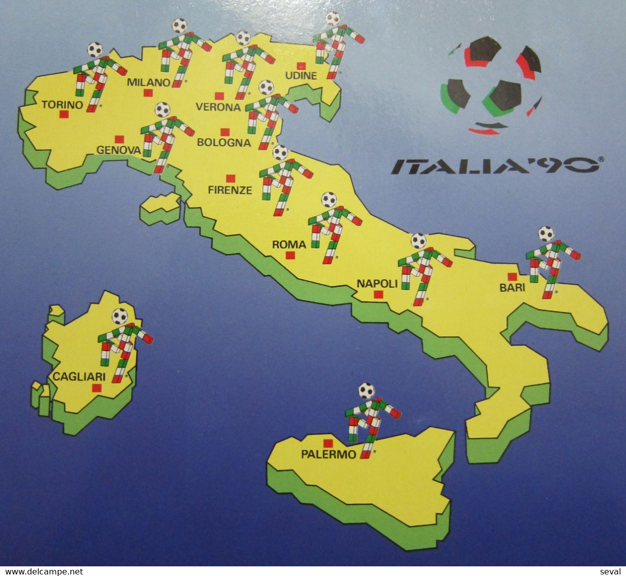 Panini ITALIA 1990 Mundial Football Album Rare Reproduction Pls See DESCRIPTION - Otros & Sin Clasificación