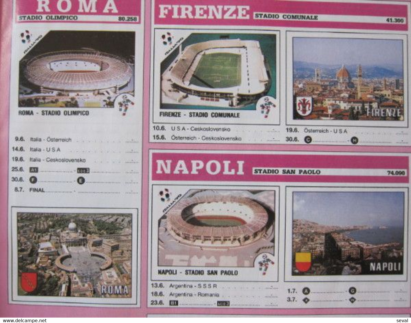 Panini ITALIA 1990 Mundial Football Album Rare Reproduction Pls See DESCRIPTION - Other & Unclassified