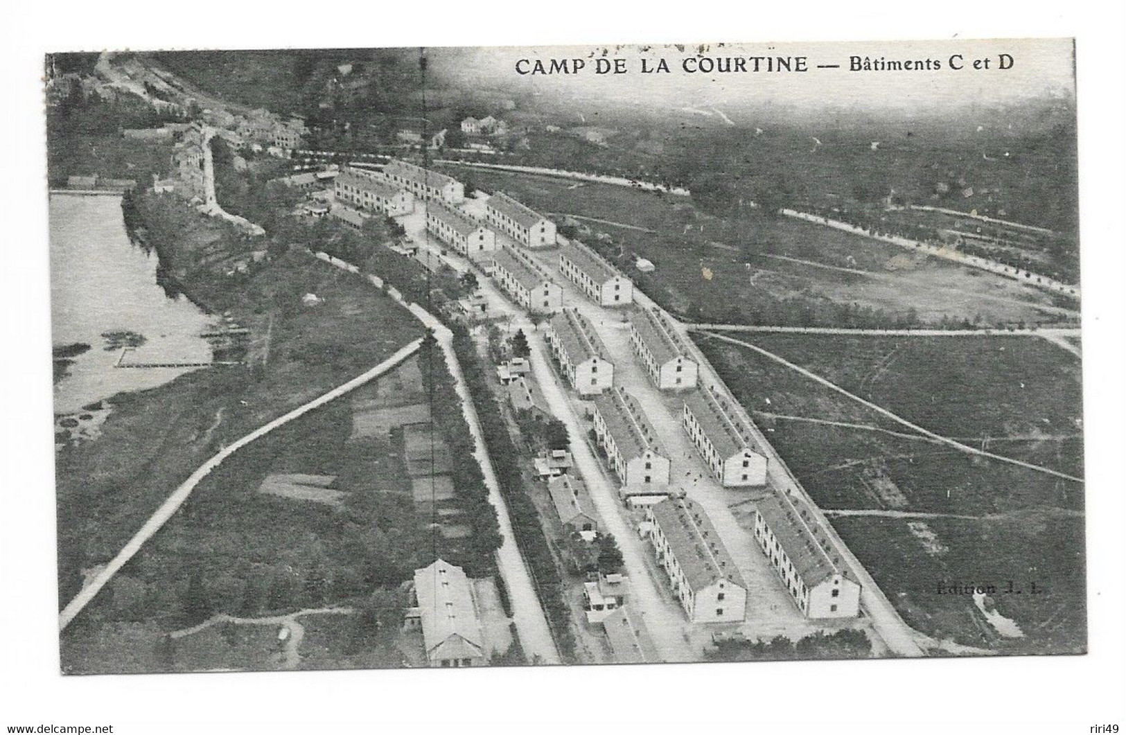 Cpa 23 BATIMENT DE LA  COURTINE BATIMENT C ET D,  PEU CIOMMUNE, Voyagée 1934 - Autres & Non Classés