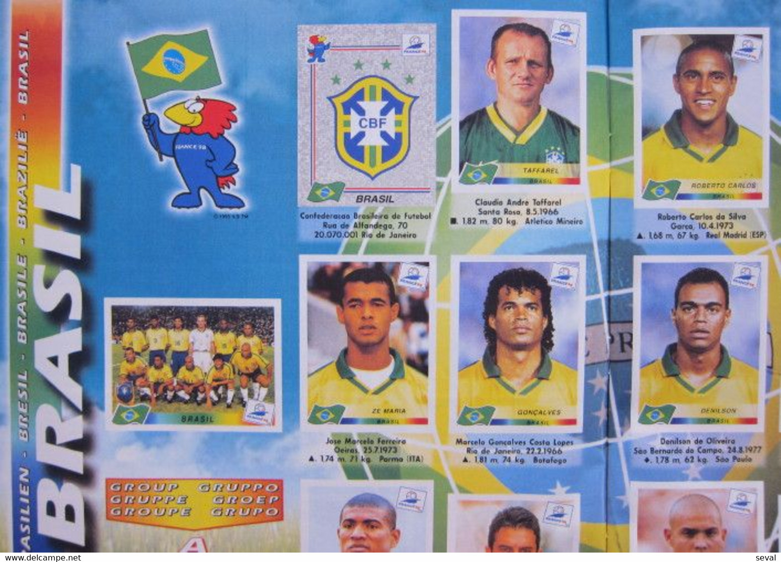 Panini FRANCE 1998 Mundial Football Album Rare Reproduction pls see DESCRIPTION