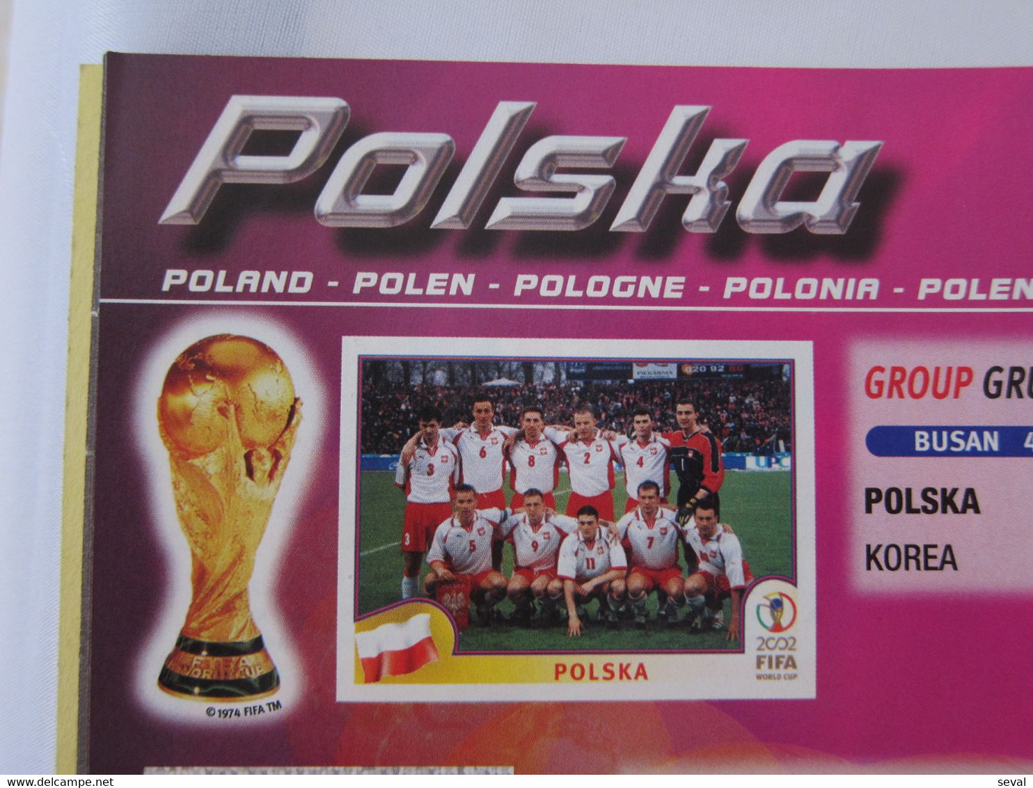 Panini KOREA JAPAN 2002 Mundial Football Album Rare Reproduction pls see DESCRIPTION