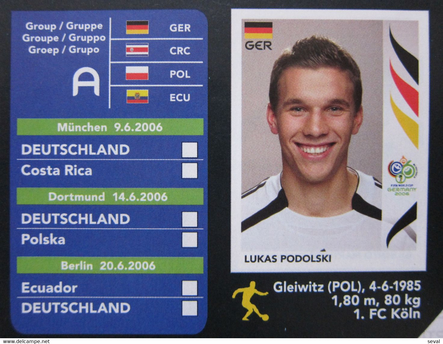 Panini  GERMANY 2006 Mundial Football Album Rare Reproduction pls see DESCRIPTION