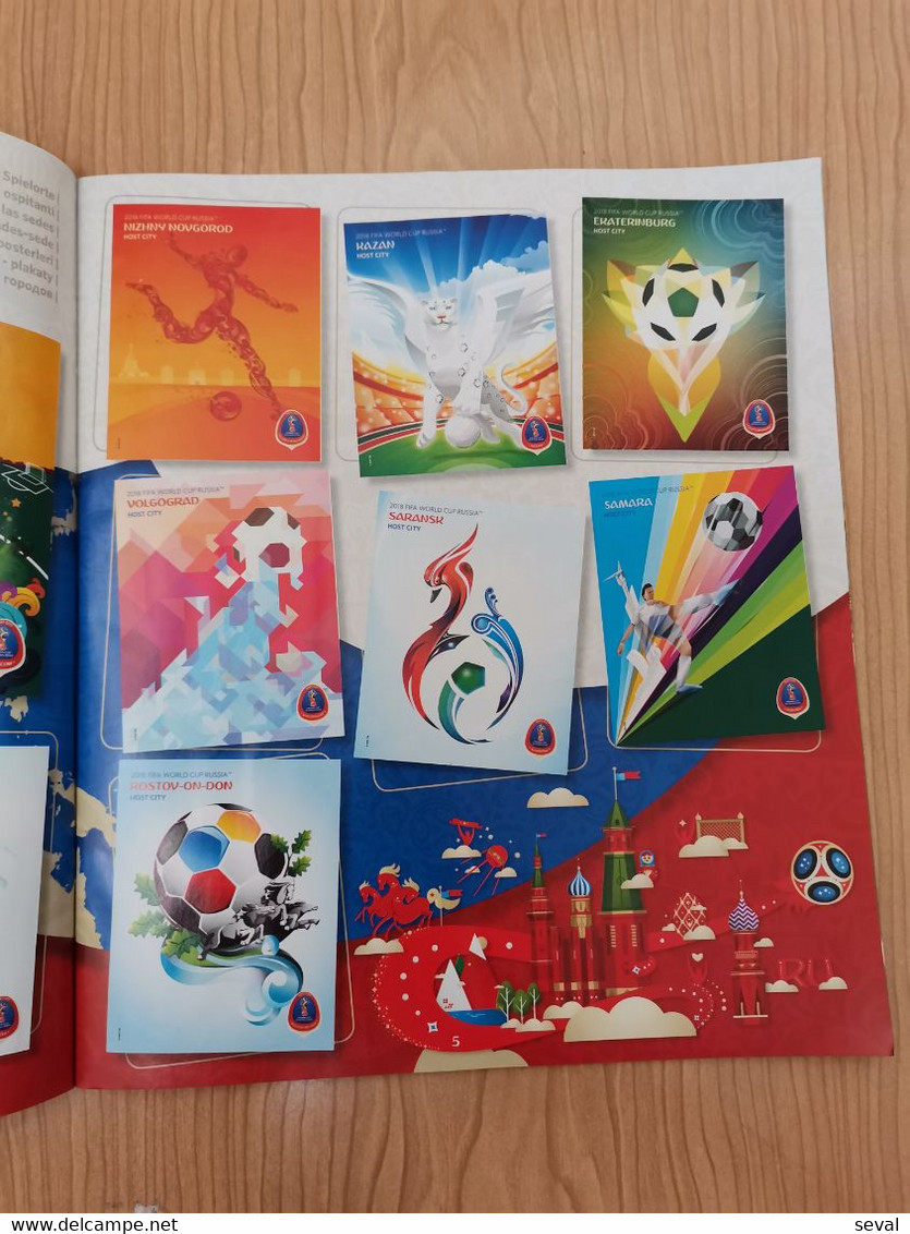 Panini 2018 Mundial Russia EMPTY Football ORIGINAL from CYPRUS +6 stickers