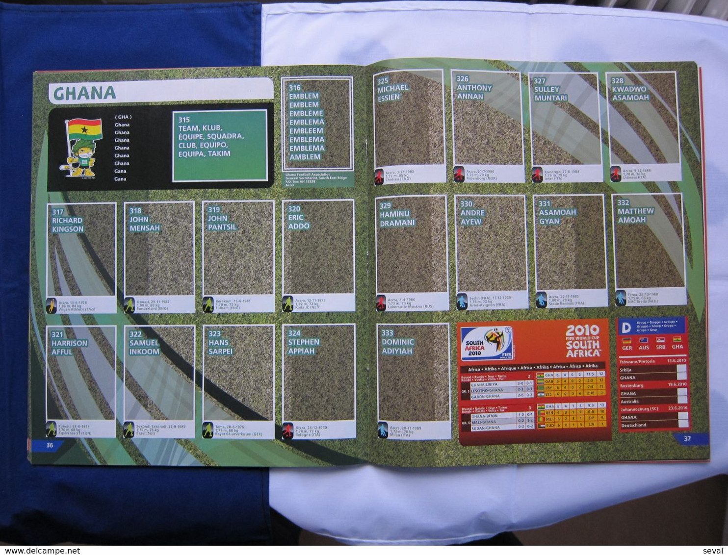 Panini 2010 Mundial SOUTH AFRICA EMPTY Football ORIGINAL from CYPRUS