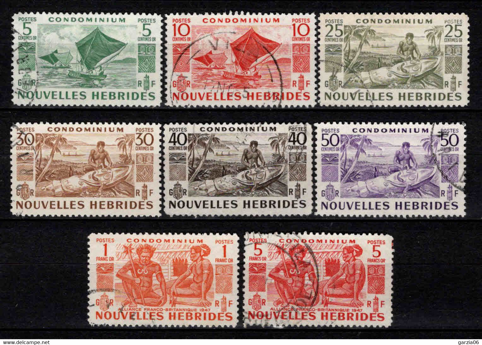 Nouvelles Hébrides  - 1953 - Aspect Des NH  - N° 144/145/148 à 152/154  - Oblit - Used - Gebraucht