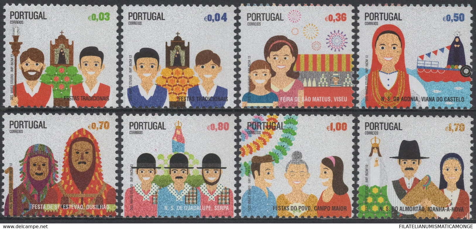 Portugal 2013 Correo 3811/18 **/MNH Fiestas Tradicionales V. (8v) - Neufs