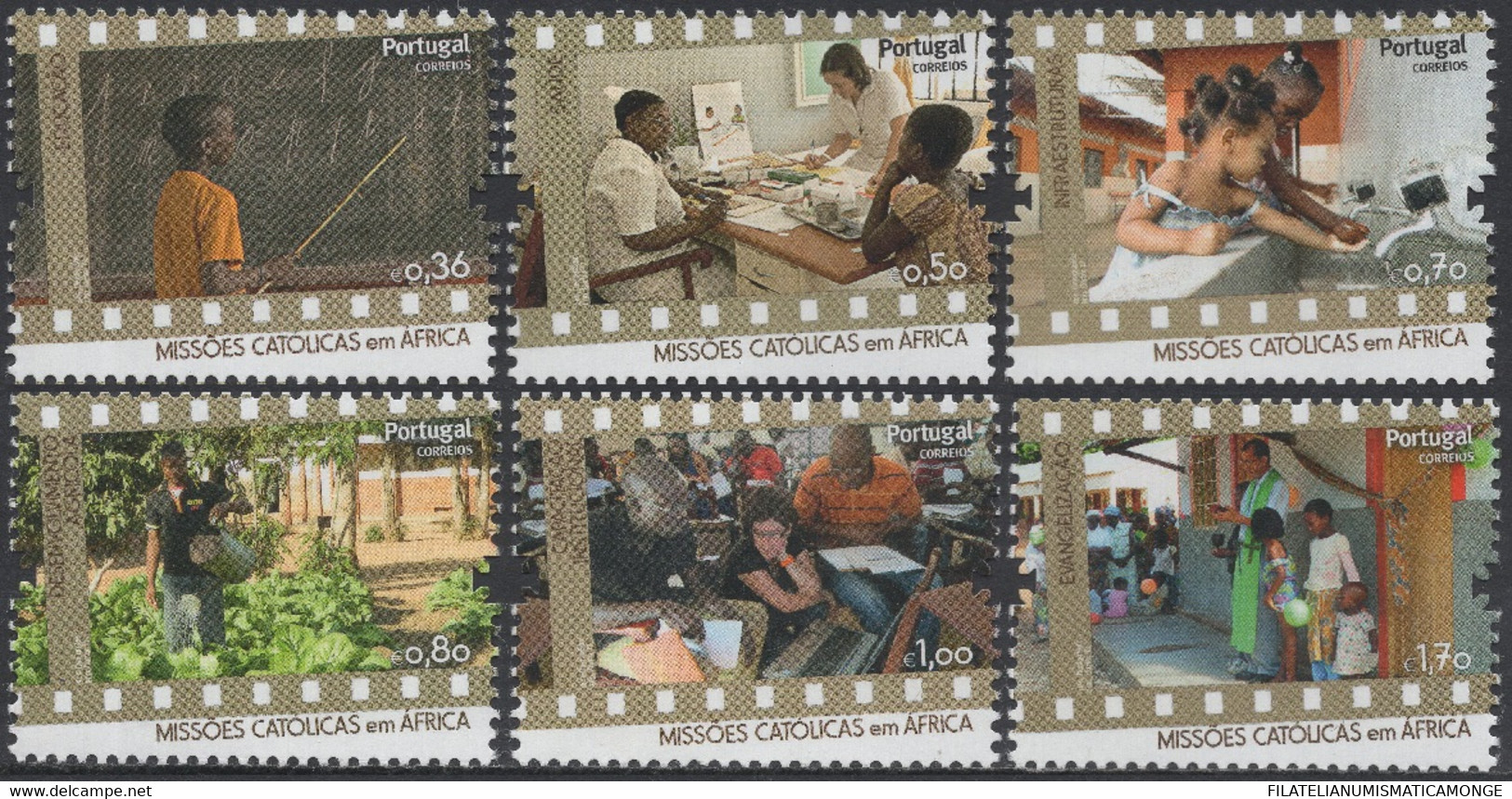 Portugal 2013 Correo 3846/51 **/MNH Misiones Catolicas En Africa. (6val.) - Neufs