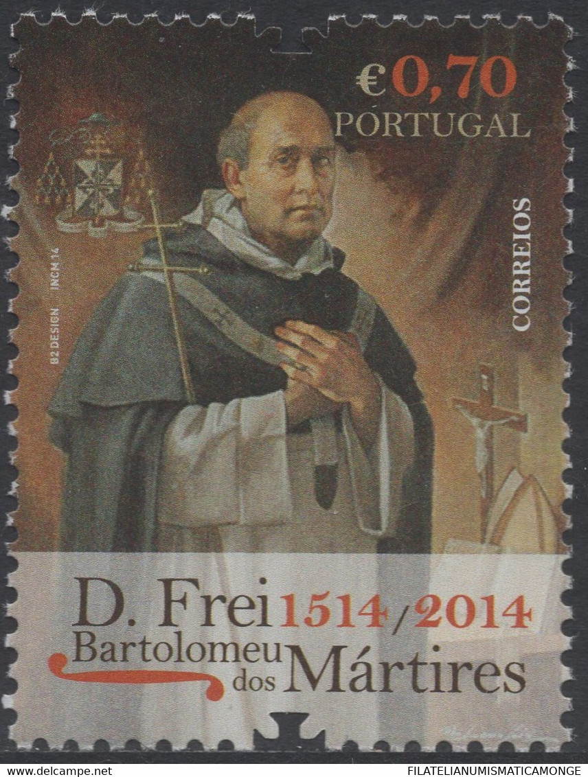 Portugal 2014 Correo 3906 **/MNH Beato Fray Bartolomeu Dos Mártires, 1514-1590. - Neufs