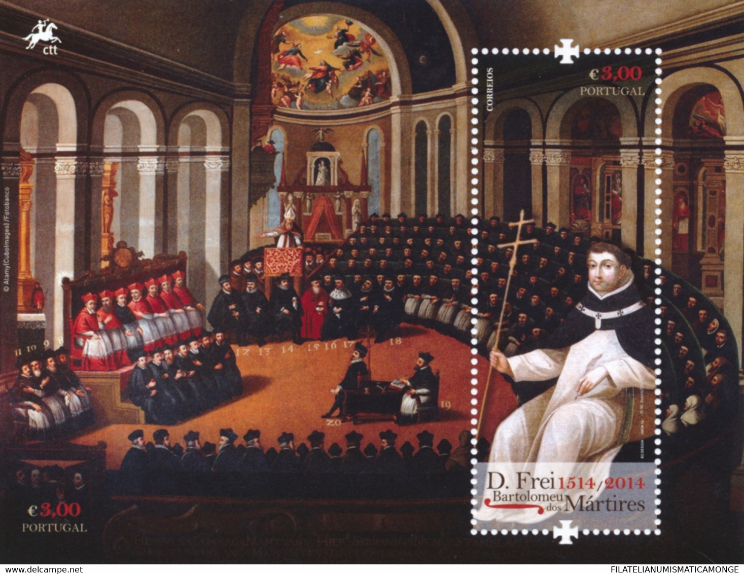 Portugal 2014 Correo 3907 HB **/MNH Religioso : Bartomeu Dos Martires - HB - Neufs