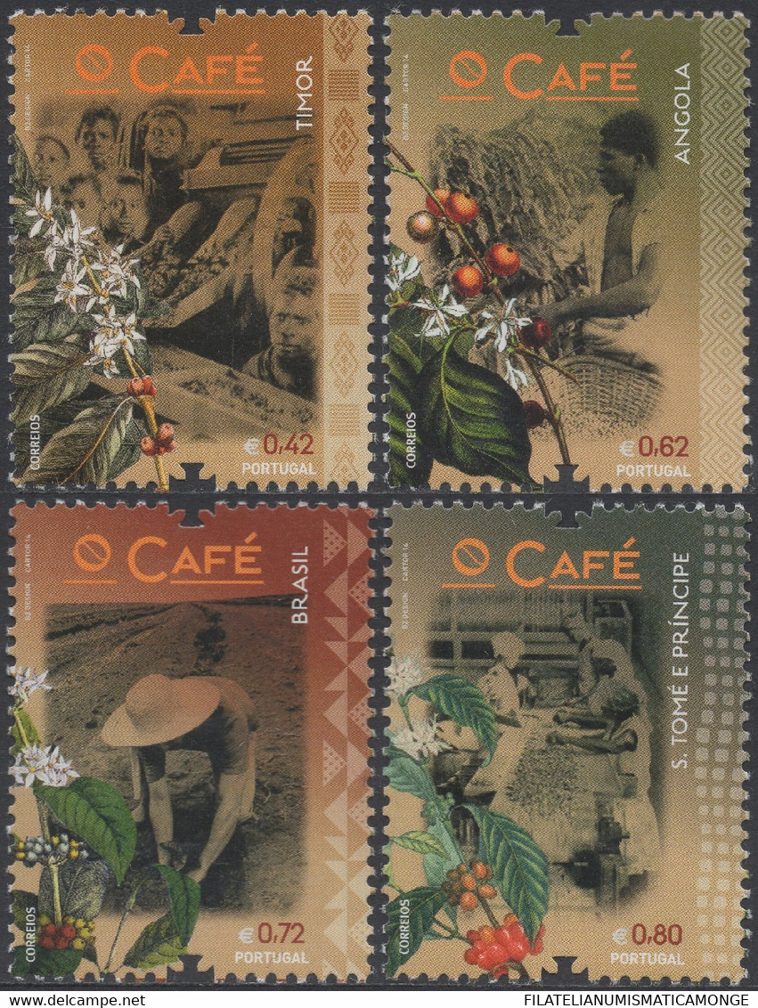 Portugal 2014 Correo 3957/60 **/MNH El Café. (4val.) - Neufs