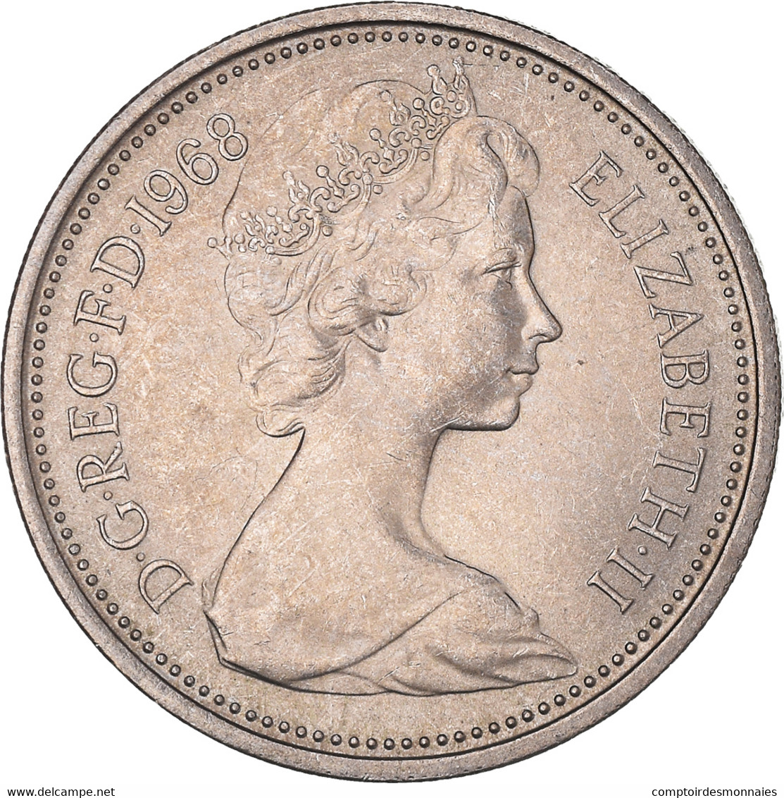 Monnaie, Grande-Bretagne, Elizabeth II, 5 New Pence, 1968, SUP, Cupro-nickel - 5 Pence & 5 New Pence