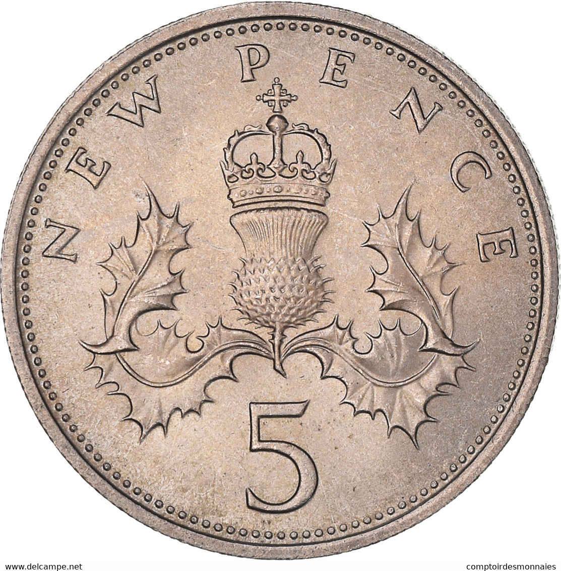 Monnaie, Grande-Bretagne, Elizabeth II, 5 New Pence, 1968, SUP, Cupro-nickel - 5 Pence & 5 New Pence