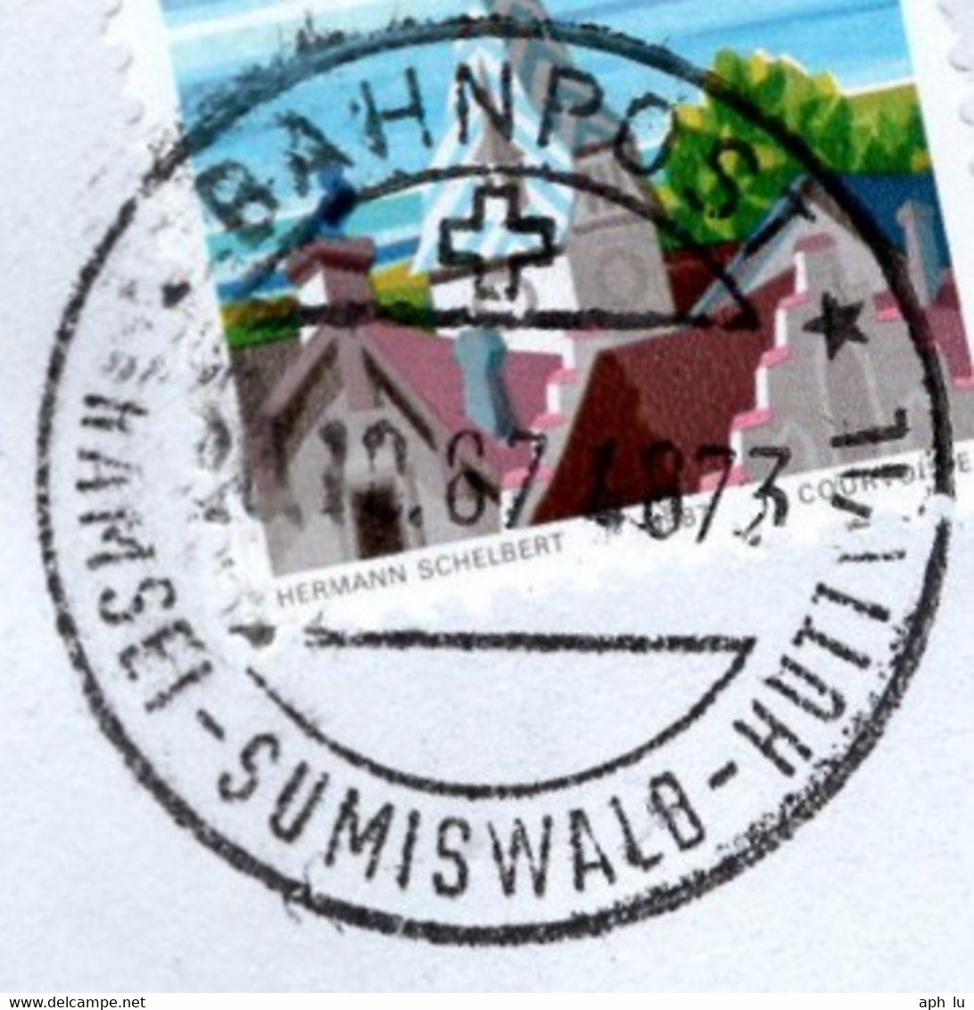 Bahnpost "* BAHNPOST * / RAMSEI - SUMISWALD - HUTTWIL"  (BP0016) - Railway