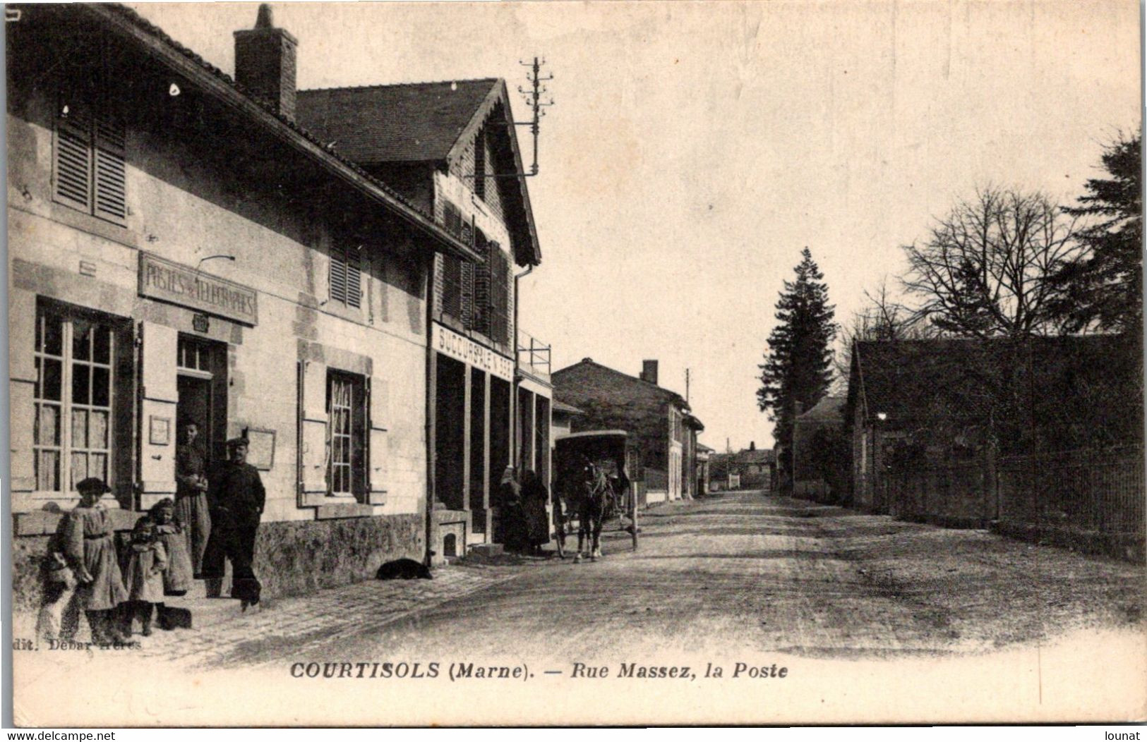 51 COURTISOLS - Rue Massez, La Poste - Courtisols