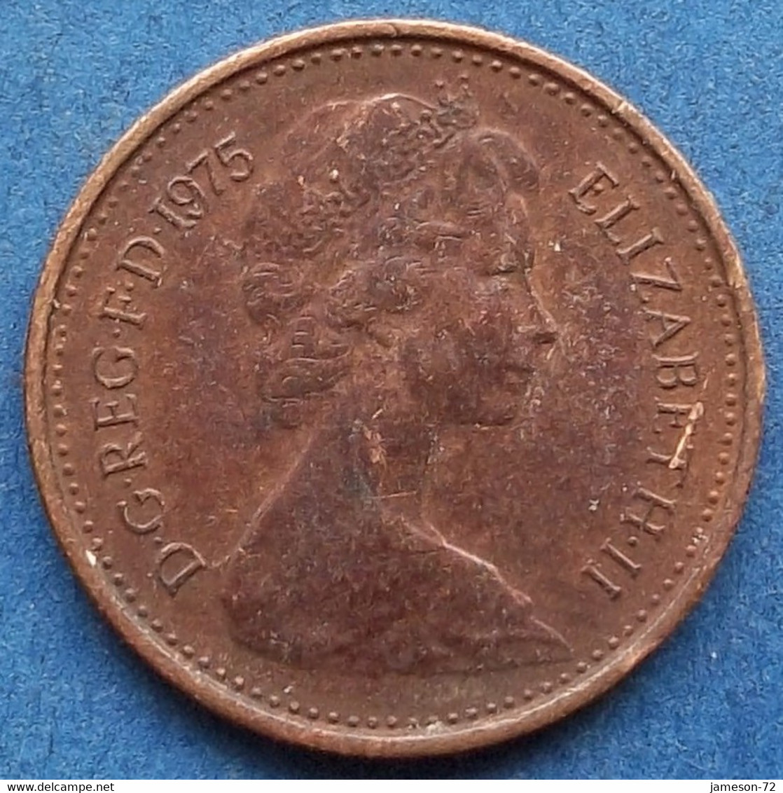 UK - 1/2 New Penny 1975 KM# 914 Elizabeth II Decimal Coinage (1971-2022) - Edelweiss Coins - 1/2 Penny & 1/2 New Penny