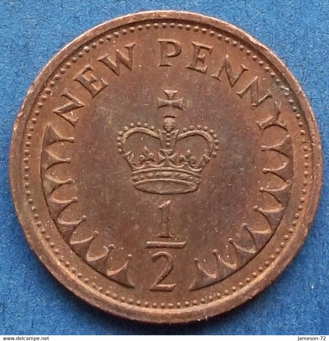 UK - 1/2 New Penny 1975 KM# 914 Elizabeth II Decimal Coinage (1971-2022) - Edelweiss Coins - 1/2 Penny & 1/2 New Penny