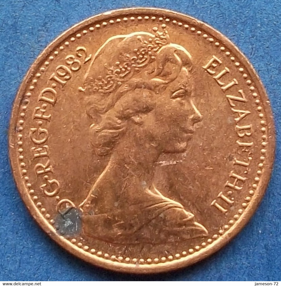 UK - 1/2 Penny 1982 KM# 926 Elizabeth II Decimal Coinage (1971-2022) - Edelweiss Coins - 1/2 Penny & 1/2 New Penny
