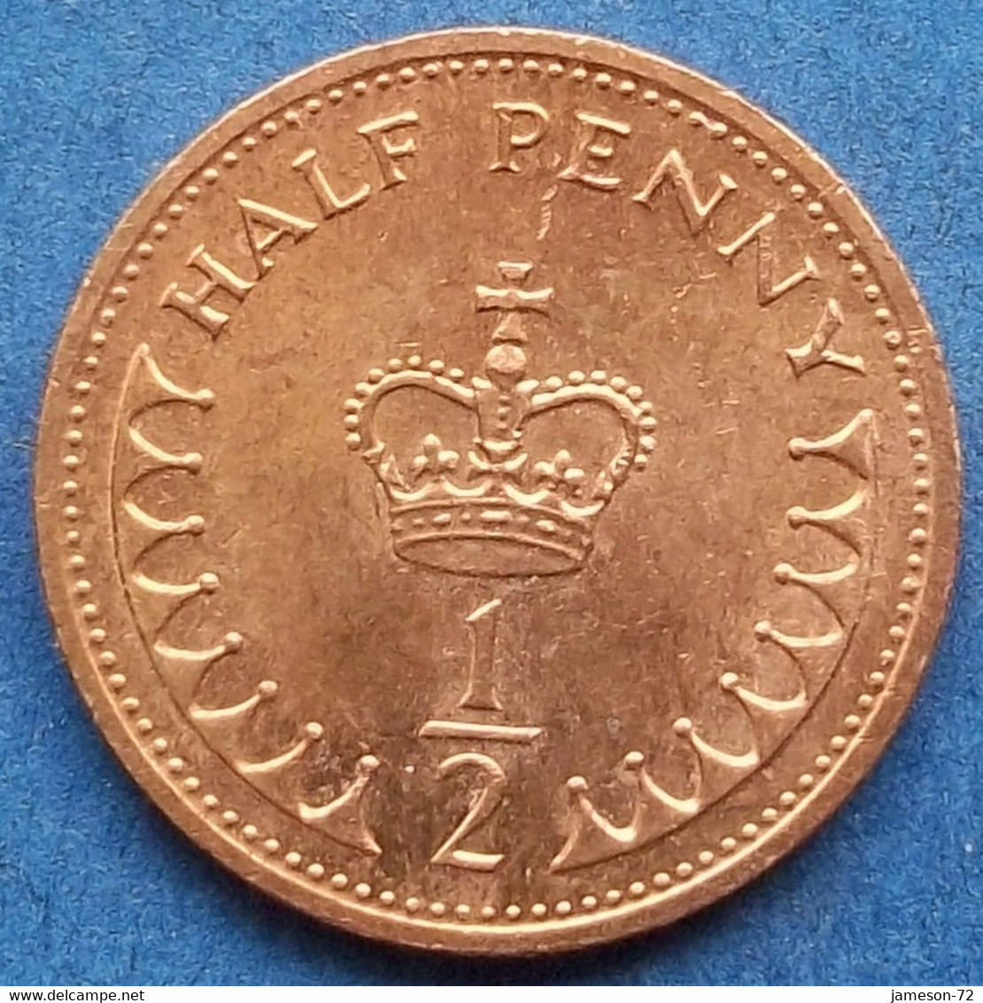 UK - 1/2 Penny 1982 KM# 926 Elizabeth II Decimal Coinage (1971-2022) - Edelweiss Coins - 1/2 Penny & 1/2 New Penny