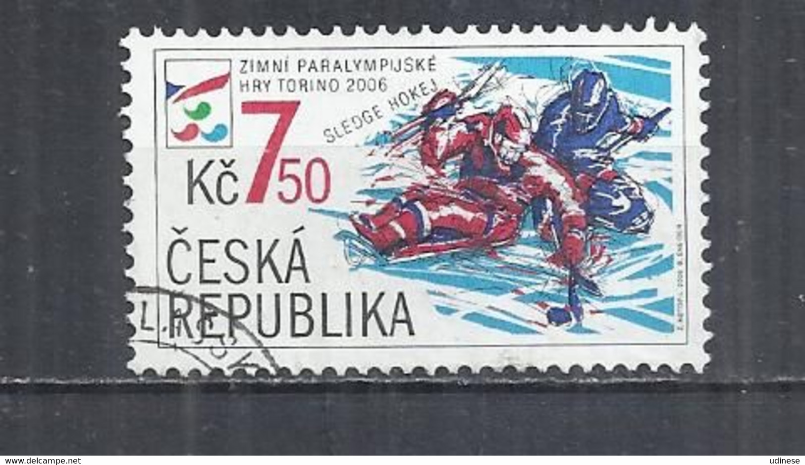 CZECH REPUNòOC 2006 - WINTER OLYMPIC GAMES - POSTALLY USED OBLITERE GESTEMPELT USADO - Winter 2006: Torino