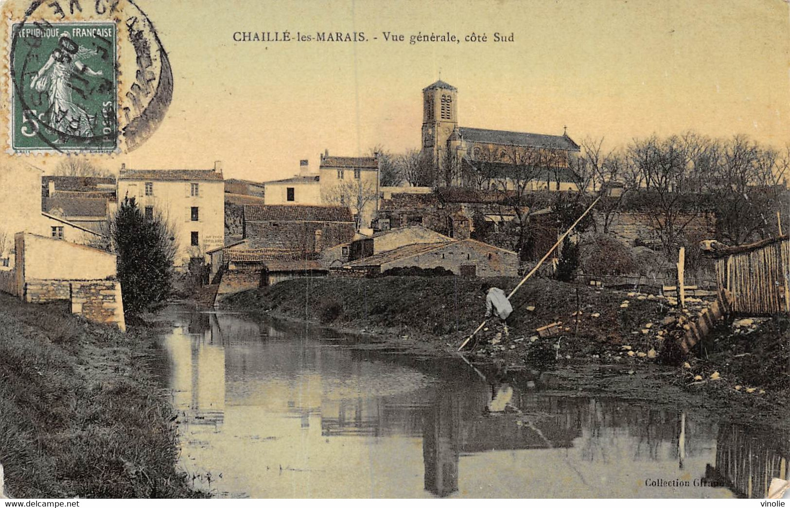 22-5964 : CHAILLE-LES-MARAIS. CARTE EN COULEUR - Chaille Les Marais