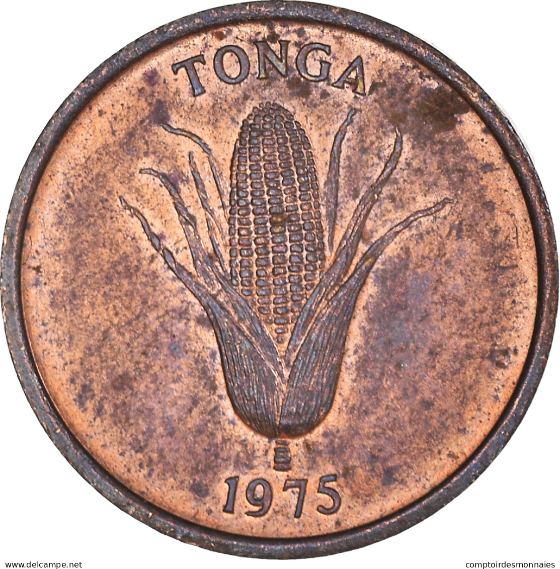Monnaie, Tonga, King Taufa'ahau Tupou IV, Seniti, 1975, TTB+, Bronze, KM:42 - Tonga