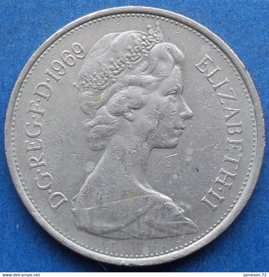 UK - 10 New Pence 1969 "Crowned Lion" KM# 912 Elizabeth II Decimal Coinage (1971-2022) - Edelweiss Coins - 10 Pence & 10 New Pence