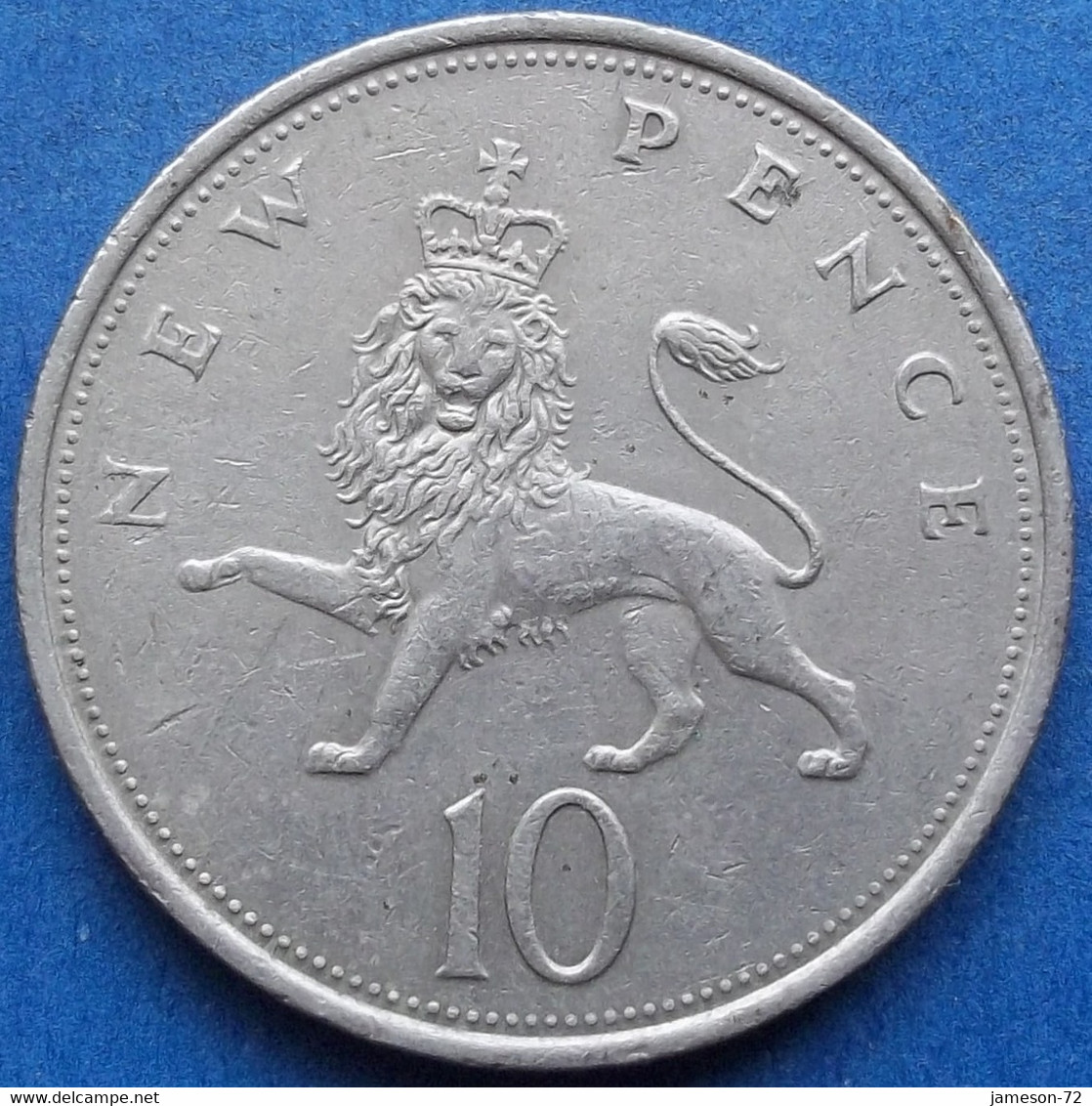 UK - 10 New Pence 1969 "Crowned Lion" KM# 912 Elizabeth II Decimal Coinage (1971-2022) - Edelweiss Coins - 10 Pence & 10 New Pence