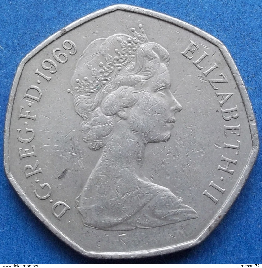 UK - 50 New Pence 1969 "Britannia" KM# 913 Elizabeth II Decimal Coinage (1971-2022) - Edelweiss Coins - 50 Pence