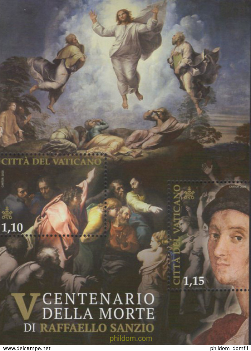 652553 MNH VATICANO 2020 500 ANIVERSARIO DE LA MUERTE DE RAFAEL SANZIO - Usati