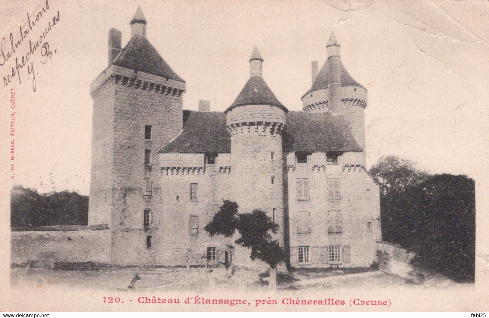 CHATEAU D ETANSAGNE PRES CHENERAILLES CF ETAT - Chenerailles