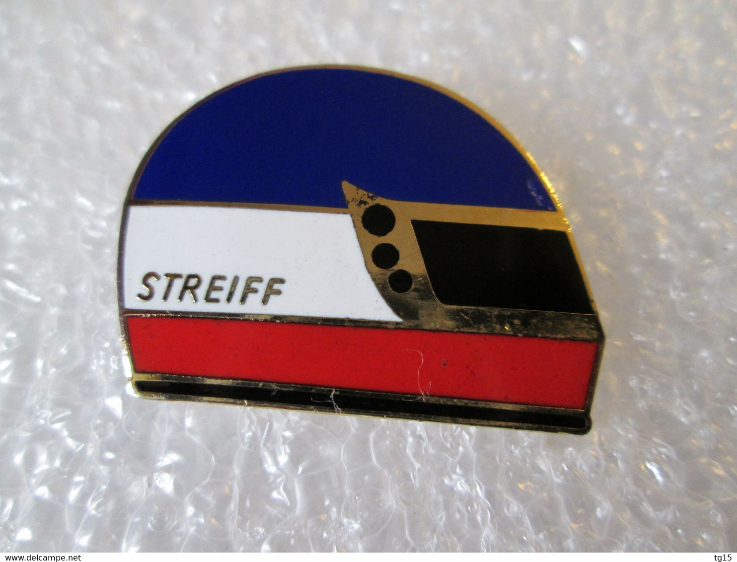 TOP PIN'S    CASQUE PHILIPPE STREIFF  Email Grand Feu  MFS - F1