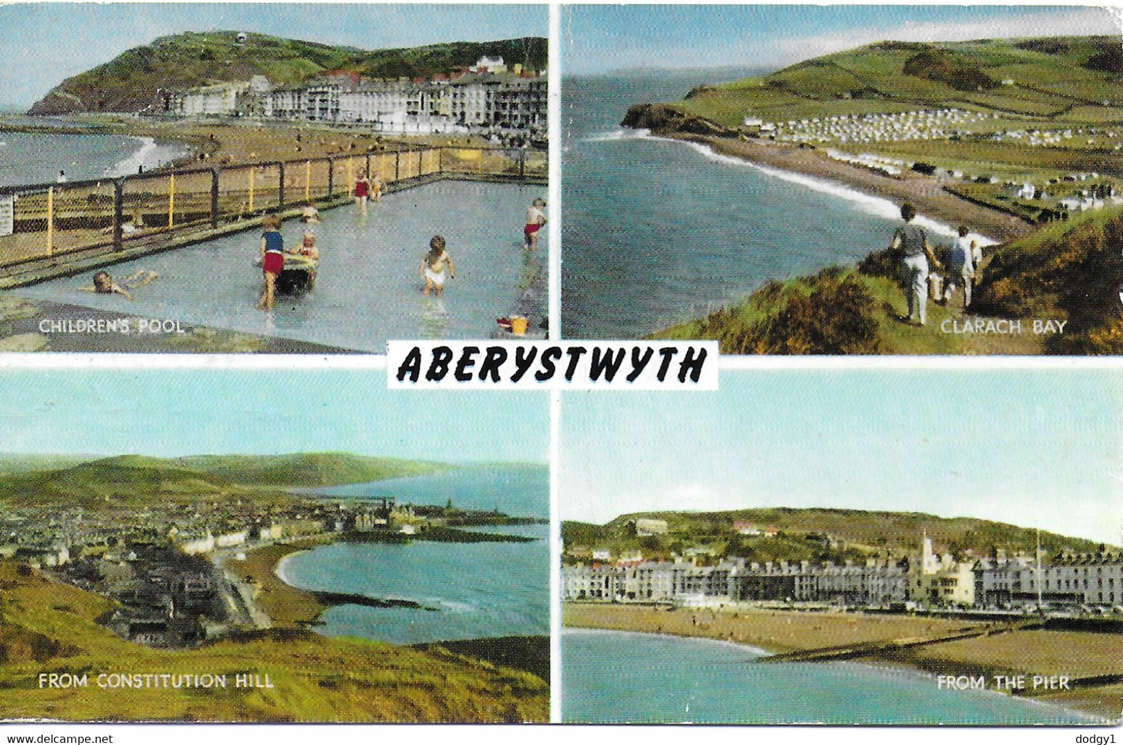 SCENES FROM ABERYSTWYTH, CARDIGANSHIRE, WALES. USED POSTCARD   Wa3 - Cardiganshire