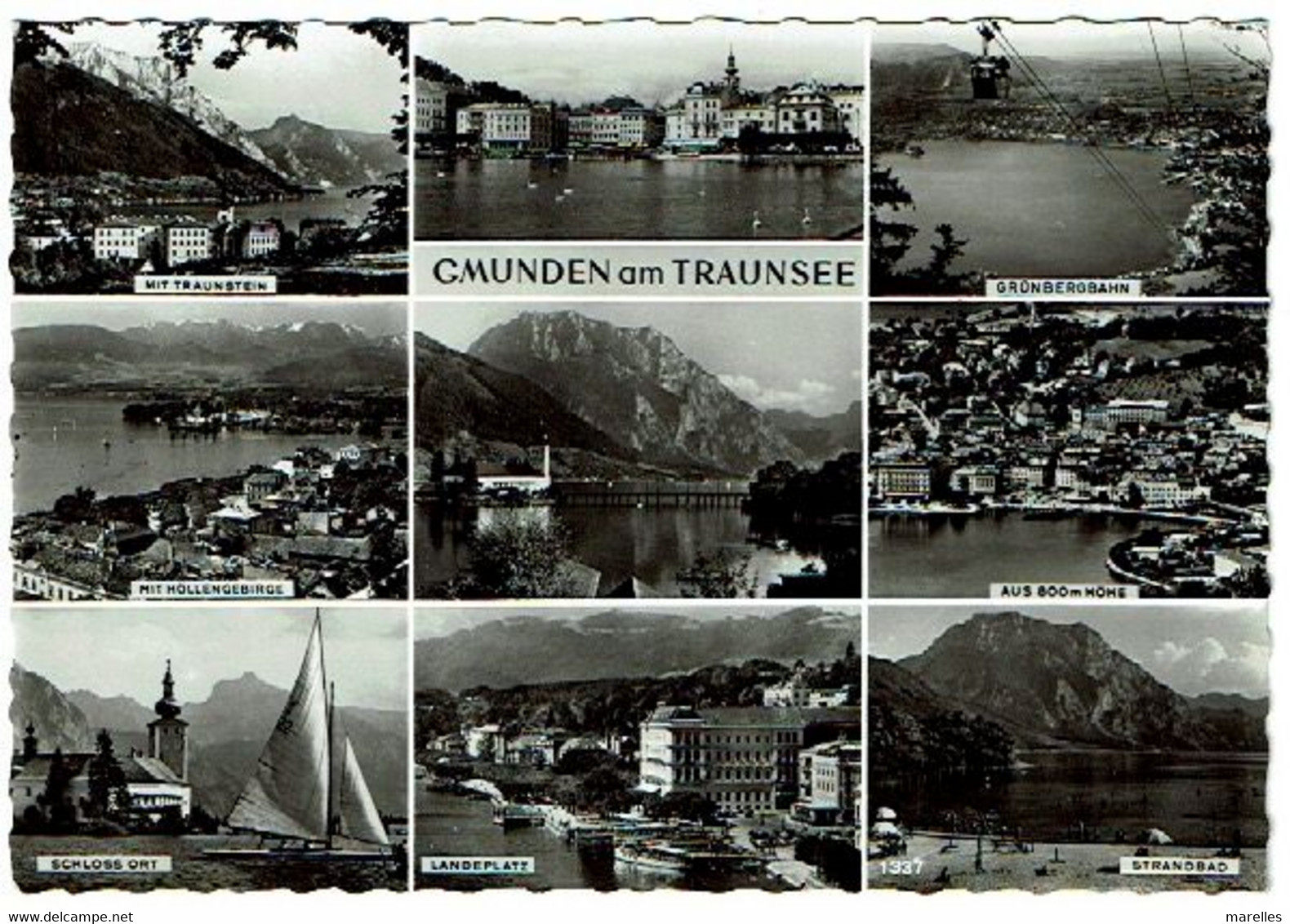 CPA Autriche, Gmuden Am Traunsee, Carte Multivue, Dentelée - Gmünd