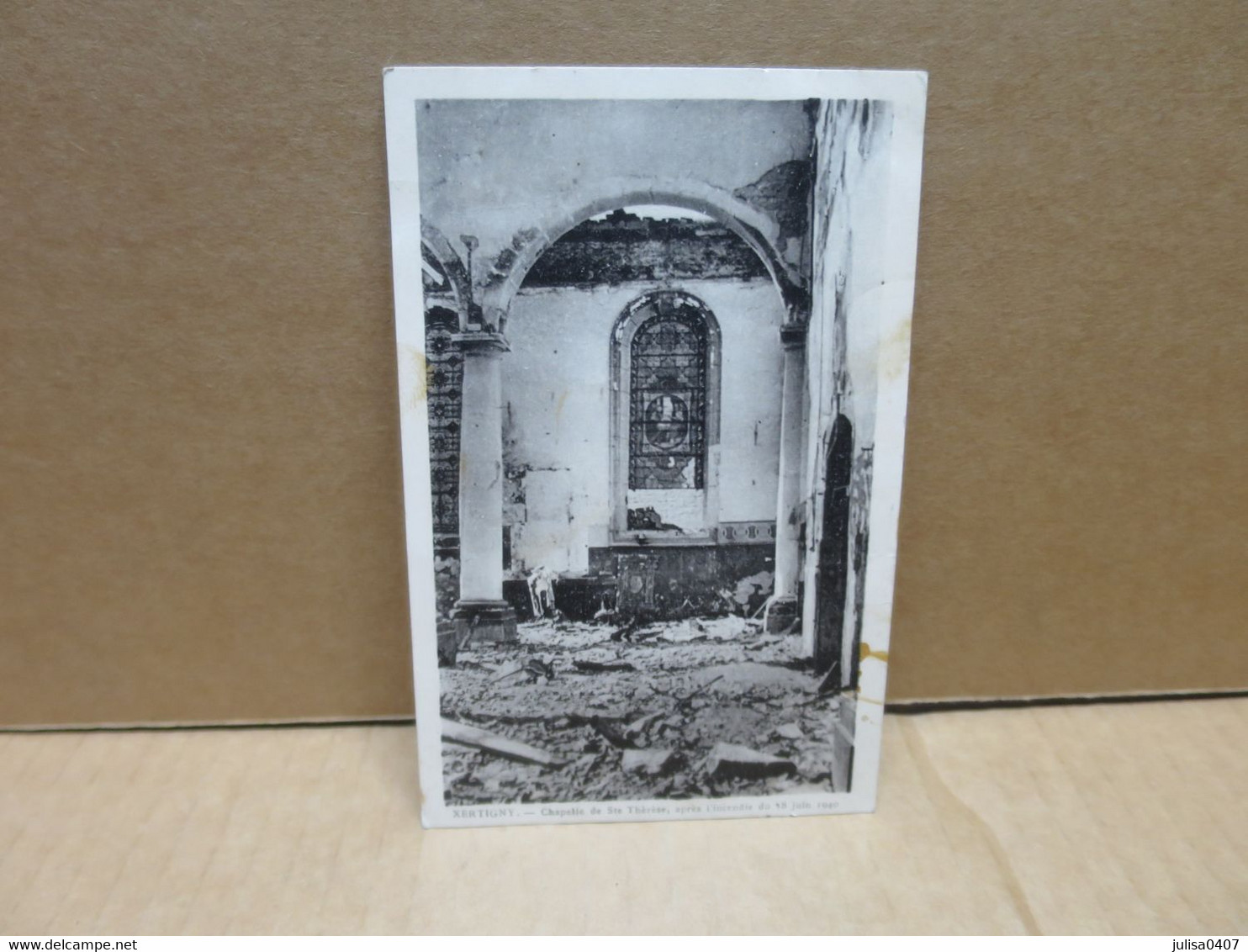 XERTIGNY (88) Chapelle De Sainte Thérèse Après L'incendie Du 18 Juin 1940 - Xertigny