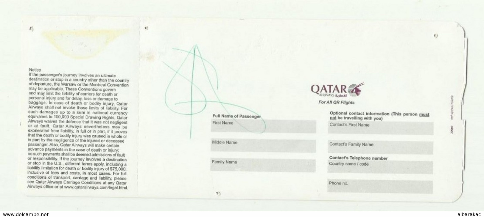 Qatar Airways Boarding Pass - Doha To Sydney - Welt