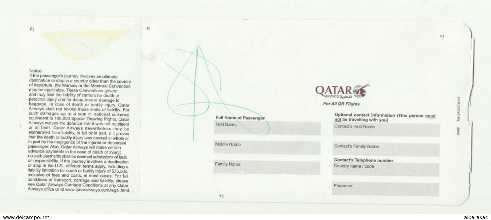 Qatar Airways Boarding Pass - Doha To Sydney - Wereld