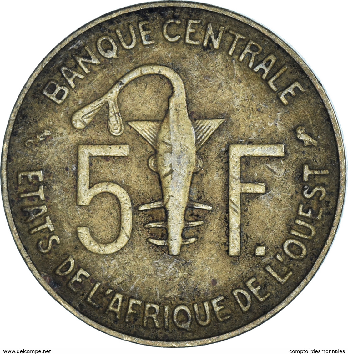 Monnaie, Communauté économique Des États De L'Afrique De L'Ouest, 5 Francs - Ivoorkust