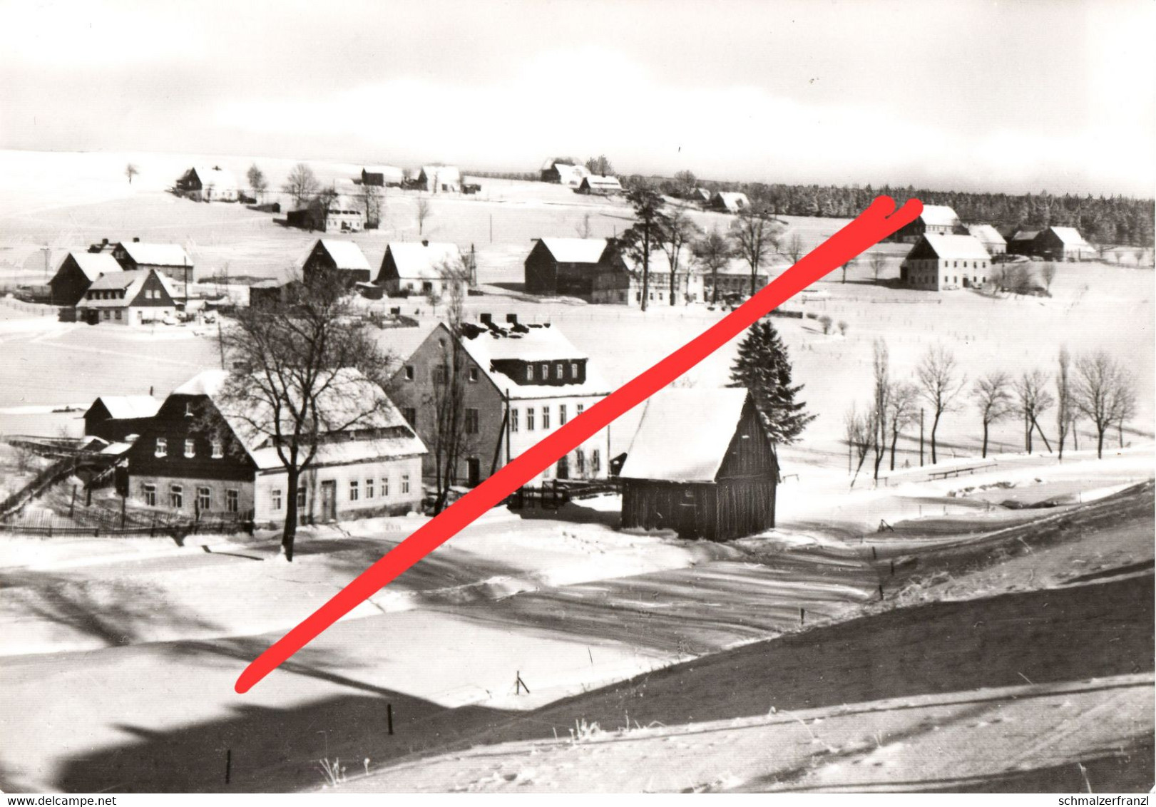 AK Rübenau Erzgebirge Gasthof Winter A Zöblitz Kühnhaide Pobershau Ansprung Rothenthal Olbernhau Natzschung Kallich DDR - Zöblitz