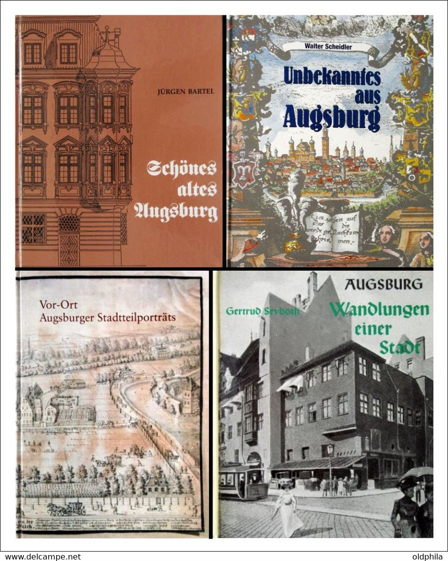 1978-1990; AUGSBURG, 4 Interessante Bücher Für Den Heimatsammler - Empaques