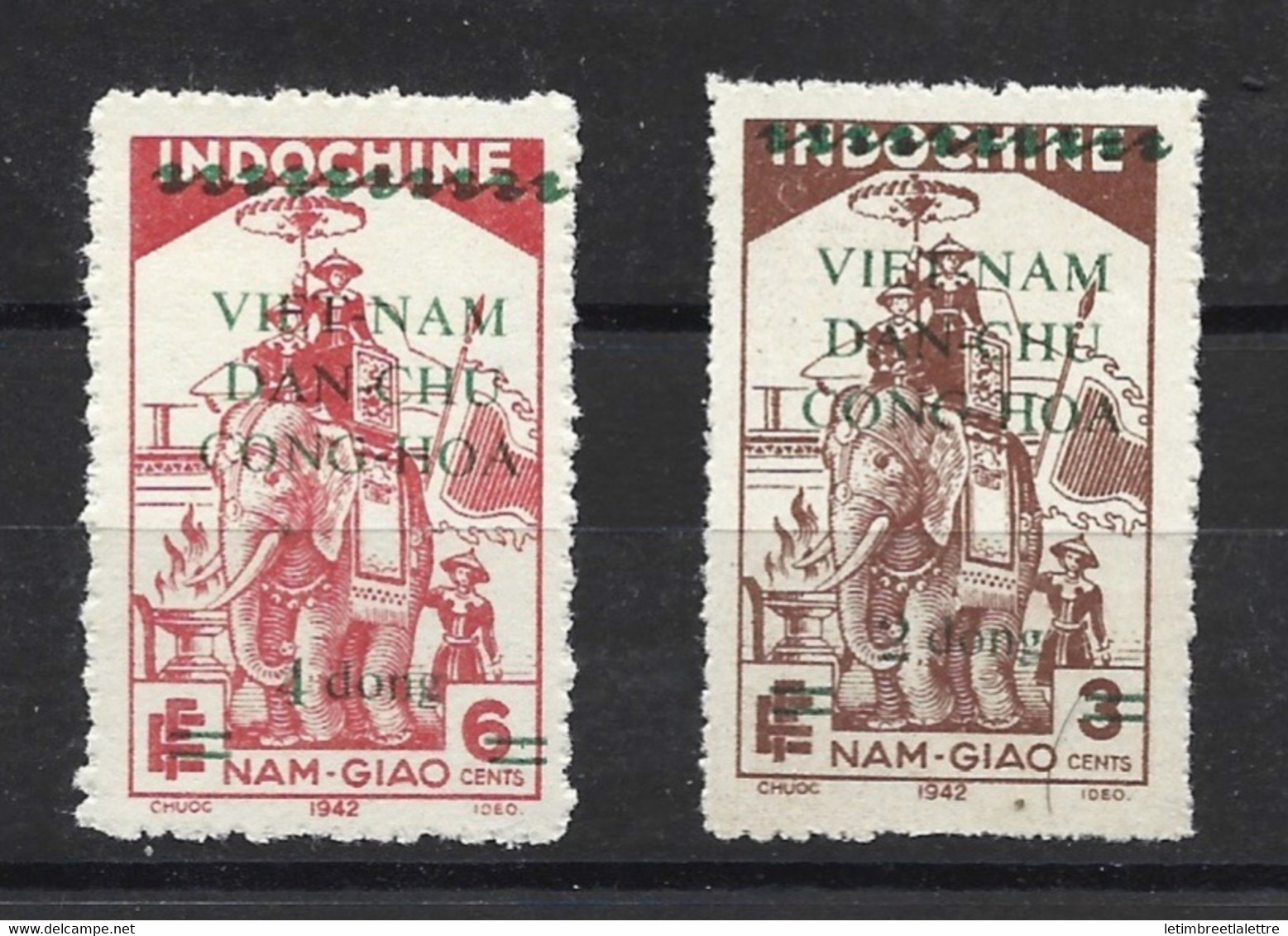 ⭐ Vietnam - YT N° 28 Et 29 ** - Neuf Sans Charnière - 1946  ⭐ - Vietnam