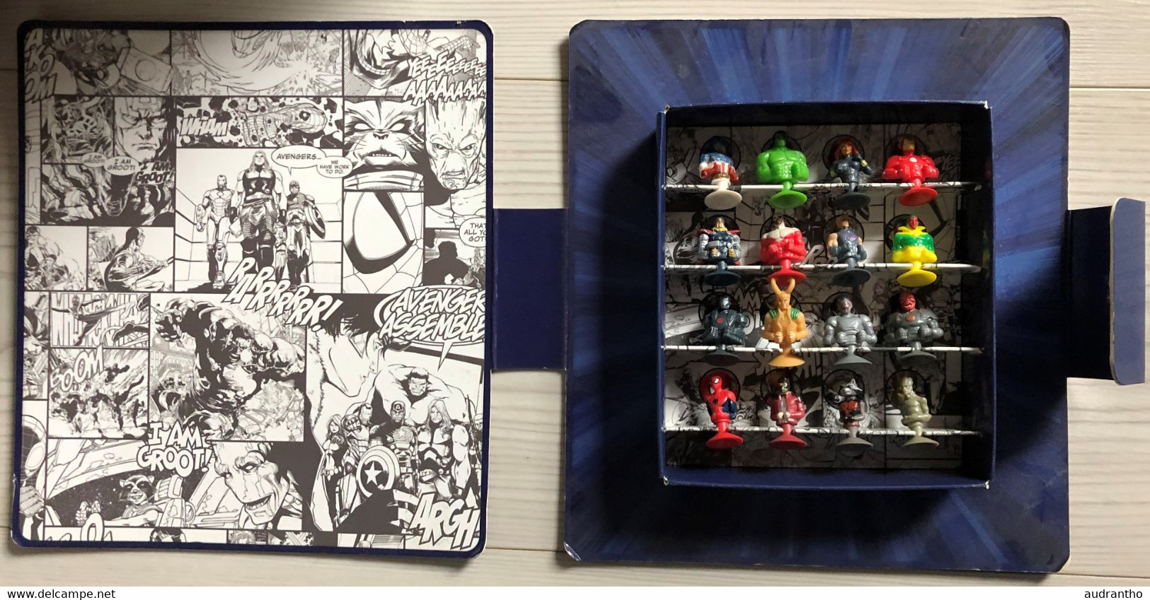 Coffret De 16 Mini Figurines Micro Popz MARVEL Super-Héros Mania - Avengers Hulk Spiderman - Carrefour Market - Figurines En Plastique