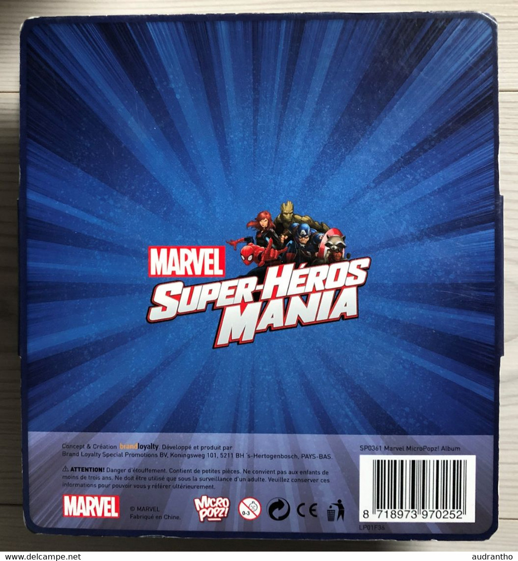 Coffret De 16 Mini Figurines Micro Popz MARVEL Super-Héros Mania - Avengers Hulk Spiderman - Carrefour Market - Little Figures - Plastic