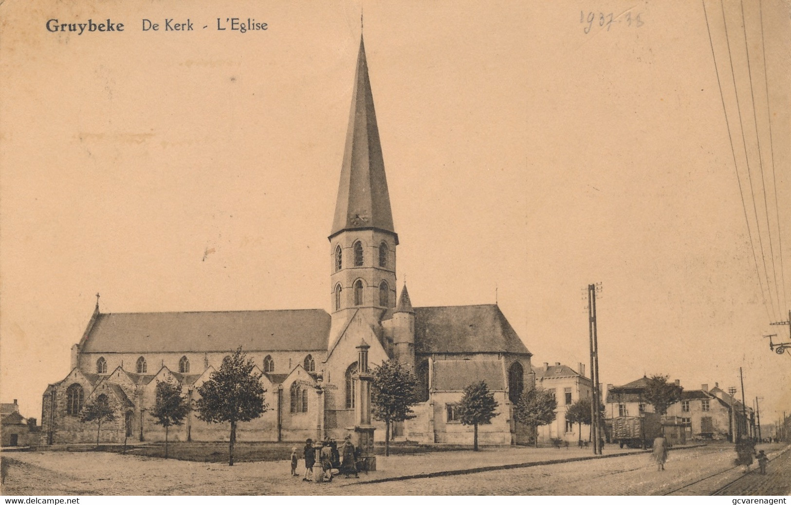 KRUIBEKE  ( C) GRUYBEKE   DE KERK  L'EGLISE      2 SCANS - Kruibeke