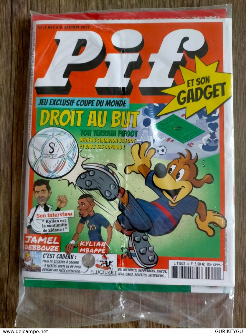 PIF N° 8 Avec Gadget Sous Blister  Vintage VAILLANT KYLIAN MBAPPE JAMEL DEBBOUZE Doit Au But - Rahan