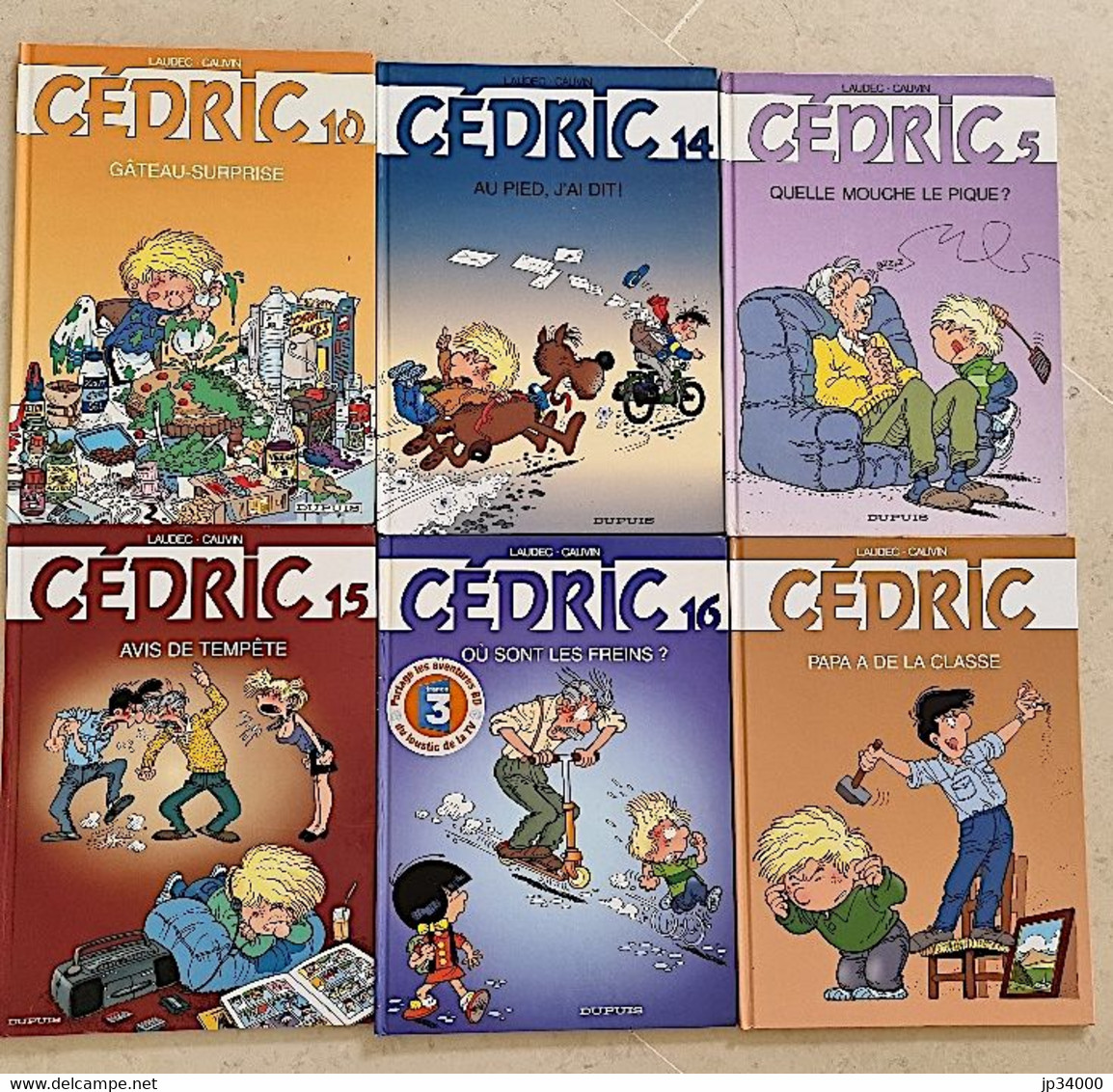 CEDRIC Lot De 6 Bd Cartonnées Toutes Différentes. Editions Dupuis. - Cédric