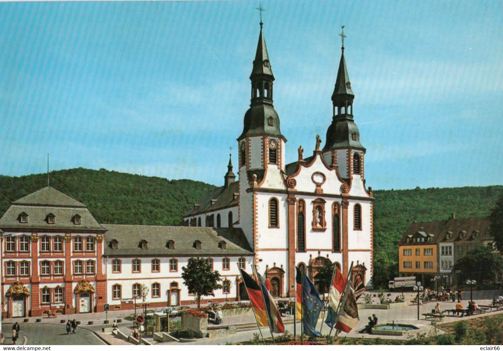 Prüm Ou Prume Ville D'Allemagne Au Nord-ouest Du Land De Rhénanie-Palatinat.située Dans L'Eifel,année 1987 Tampon - Prüm