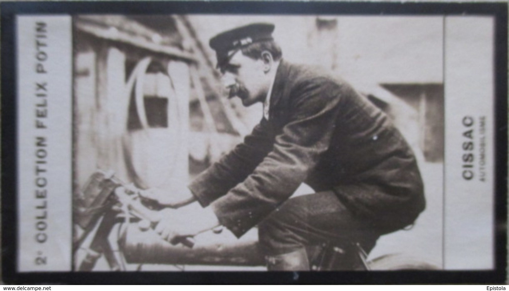 ► Henri CISSAC Panhard-Levassor - Coureur Moto Et Automobile Tué Au Grand Prix De Dieppe -  Photo Felix POTIN 1908 - Félix Potin