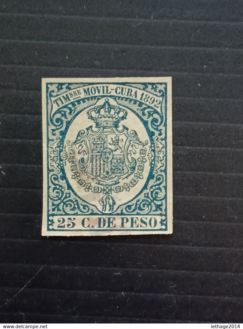 CUBA 1892 FISCAL TAXE - Portomarken