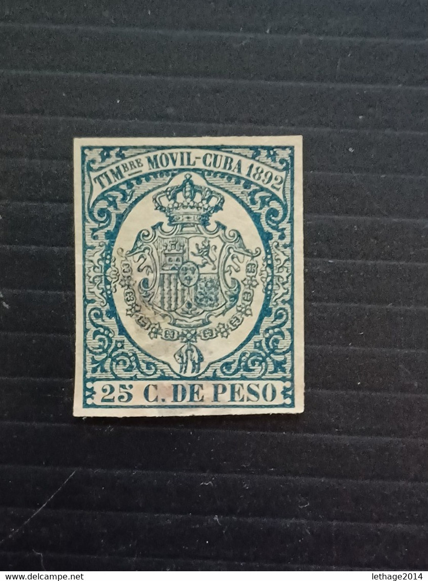 CUBA 1892 FISCAL TAXE - Timbres-taxe